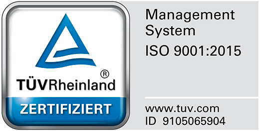 TÜV Rheinland zertifiziert ISO 9001